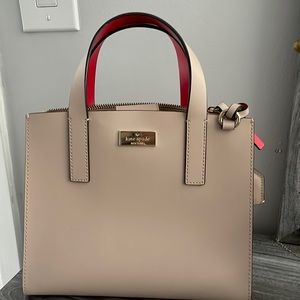 Kate spade nude/red mini bag